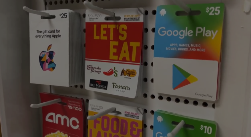 Forgotten gift cards